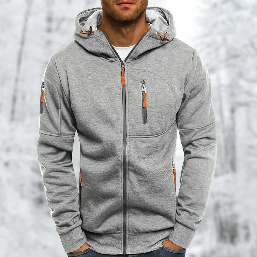 Marek | Herren Kapuzenjacke mit Reißverschluss