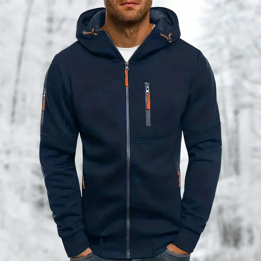 Marek | Herren Kapuzenjacke mit Reißverschluss