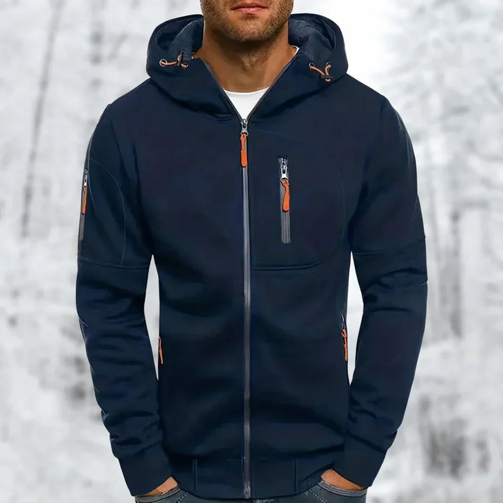 Marek | Herren Kapuzenjacke mit Reißverschluss