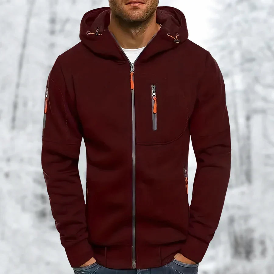 Marek | Herren Kapuzenjacke mit Reißverschluss