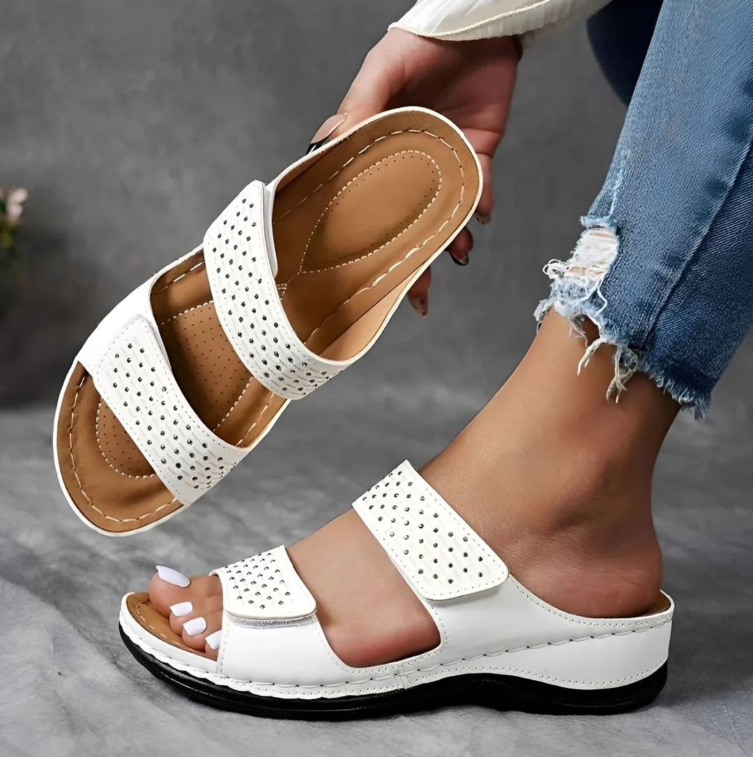 Marisol | Damen Bequeme Riemchen Sommersandalen