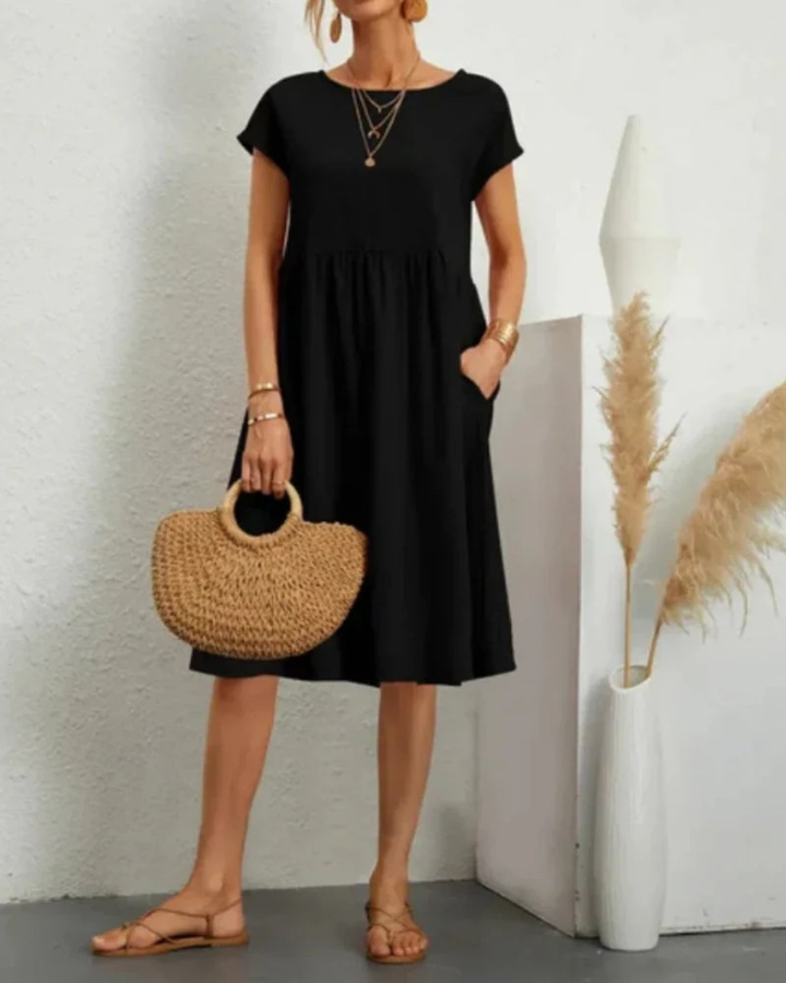 Marlene | Damen Elegantes Midi Sommerkleid