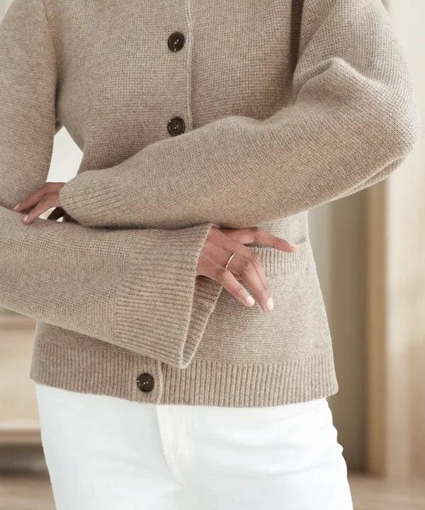 Martina | Warme Strickjacke aus Wollmischung