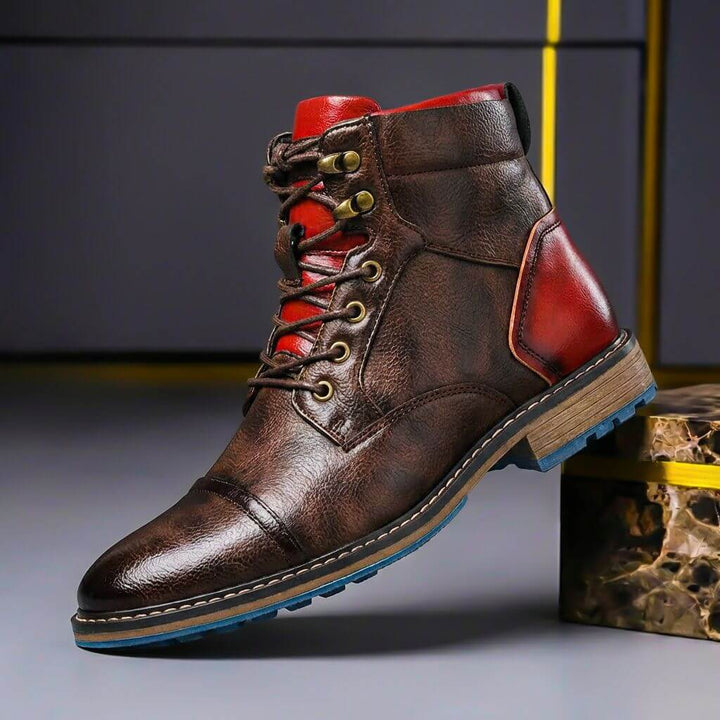 Mateo | Herren Zweifarbige Leder Stiefel