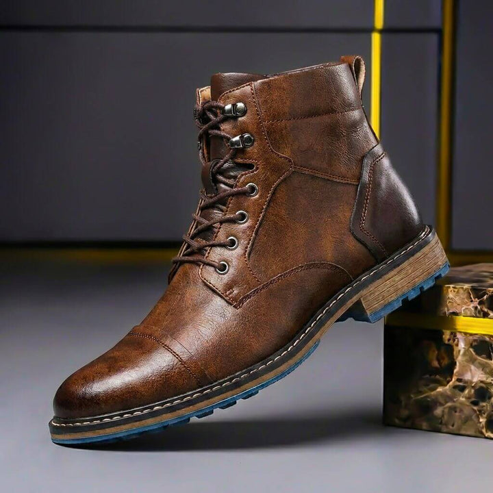 Mateo | Herren Zweifarbige Leder Stiefel