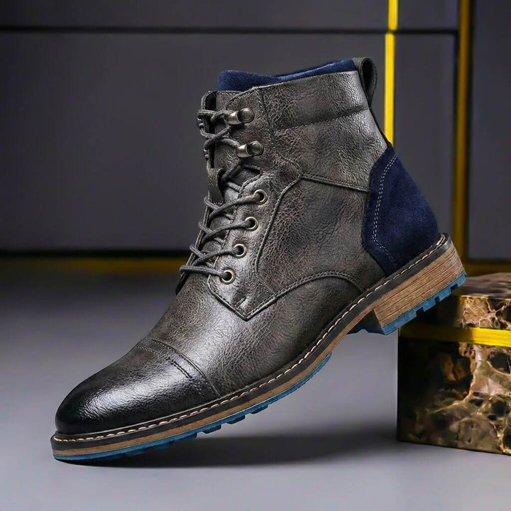 Mateo | Herren Zweifarbige Leder Stiefel