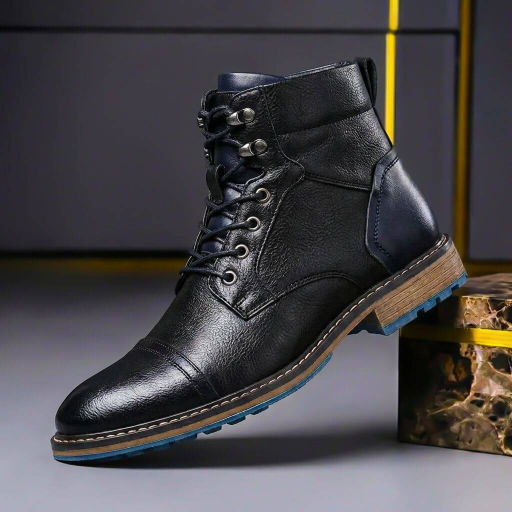 Mateo | Herren Zweifarbige Leder Stiefel