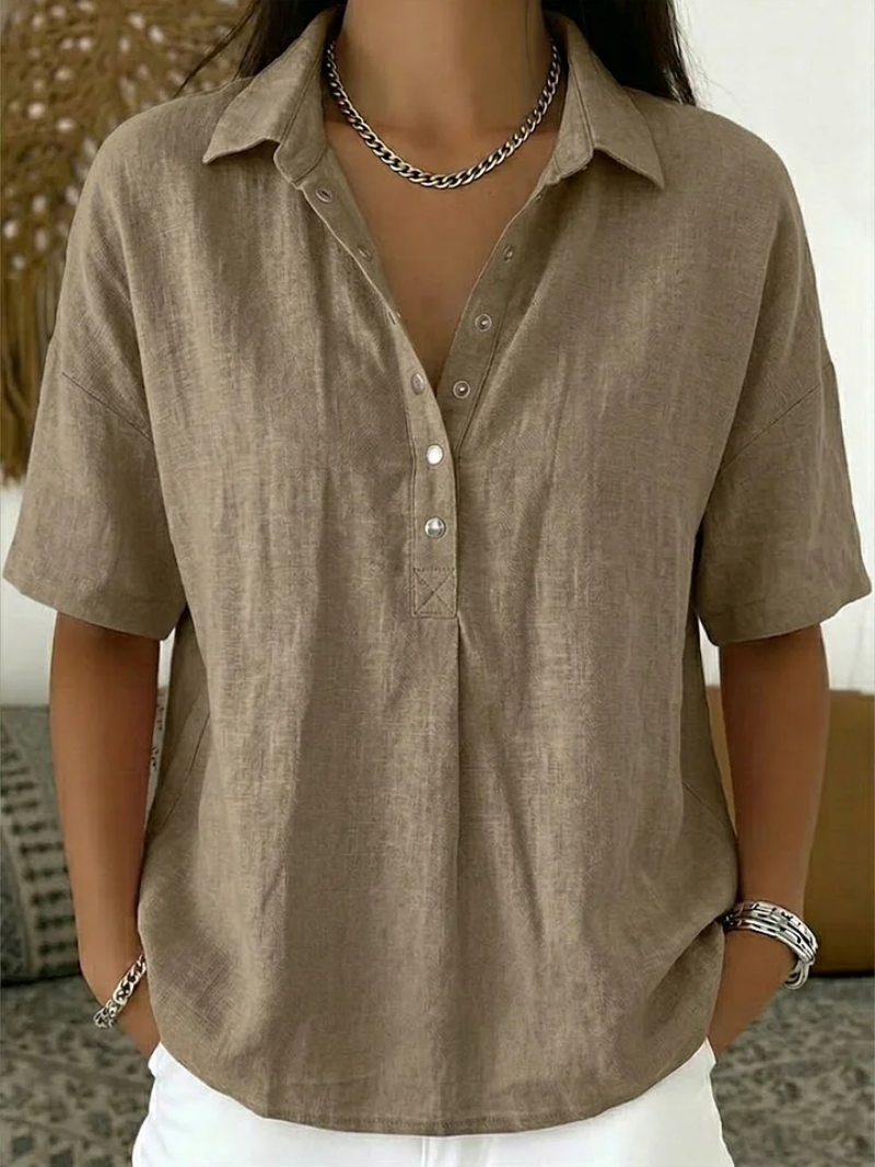 Merle | Klassische Hemdkragen Bluse