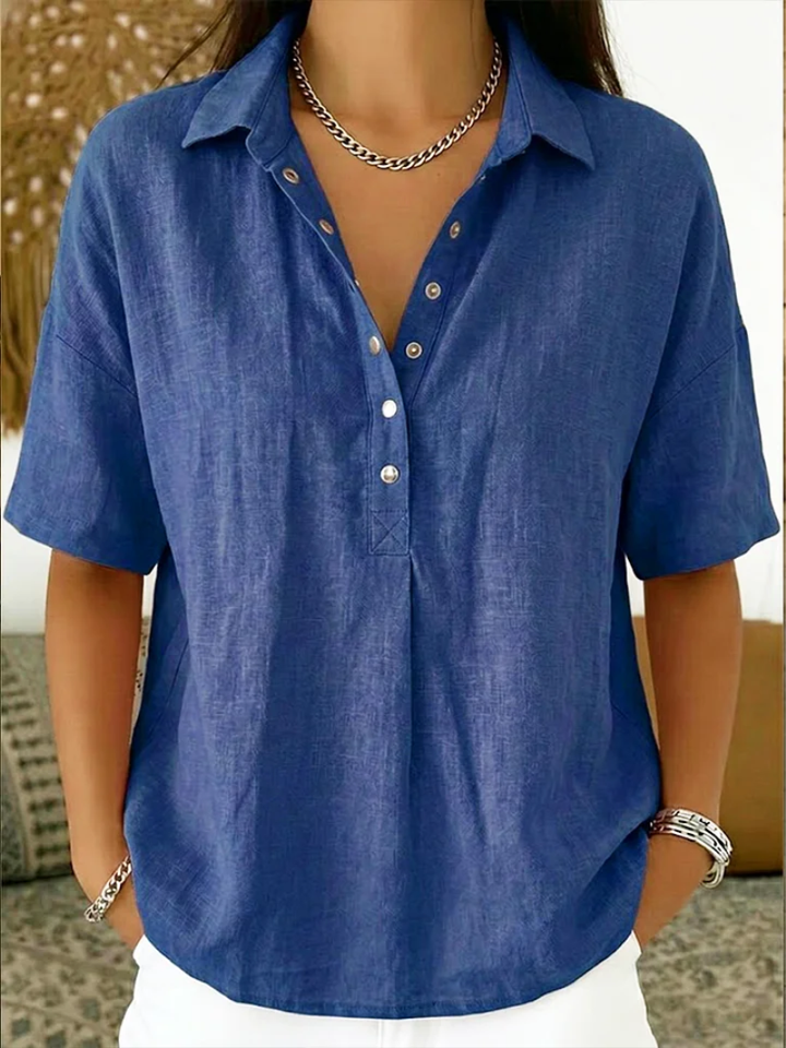 Merle | Klassische Hemdkragen Bluse