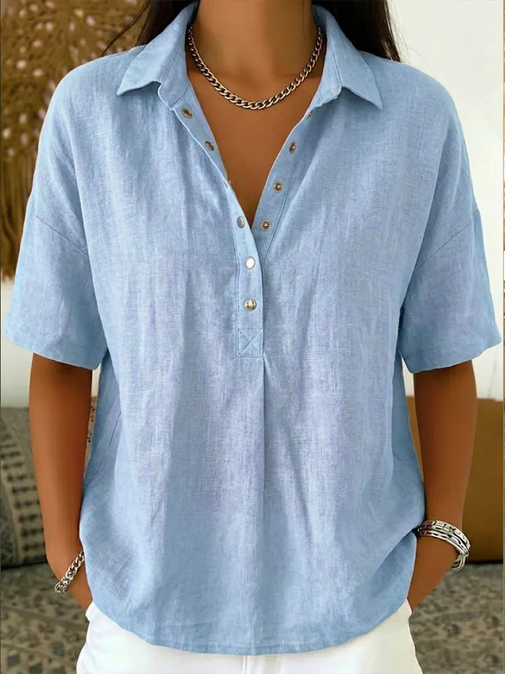 Merle | Klassische Hemdkragen Bluse