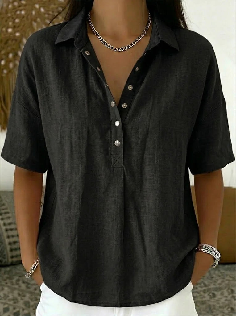 Merle | Klassische Hemdkragen Bluse