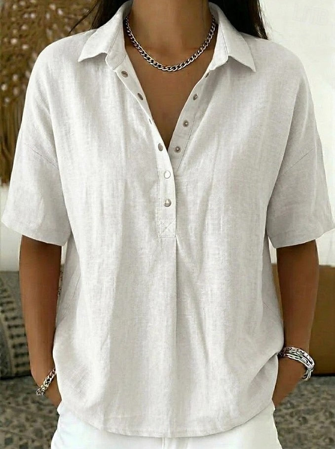 Merle | Klassische Hemdkragen Bluse