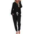 Merle | Damen Zweiteiler aus Knopfoberteil und Hose mit Tunnelzug