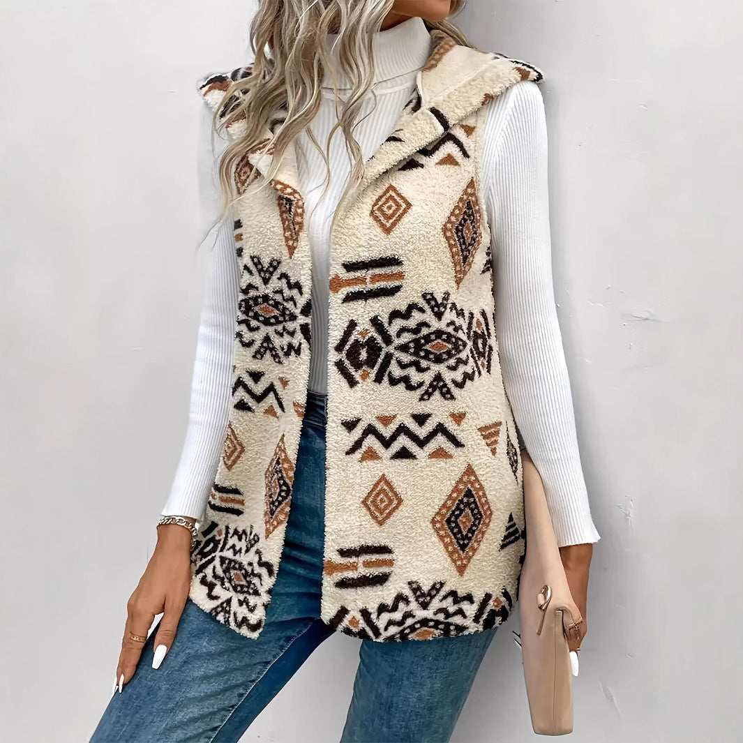 Mia | Moderne Weste mit geometrischem Muster