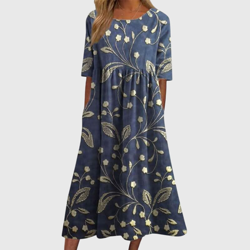 Mila | Damen Fließendes Elegantes Kleid