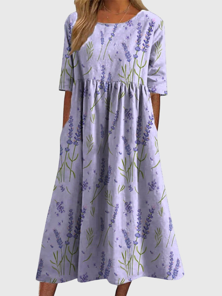 Mila | Damen Fließendes Elegantes Kleid