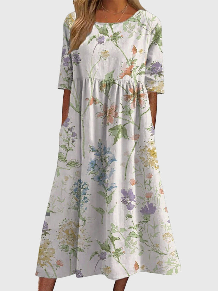 Mila | Damen Fließendes Elegantes Kleid