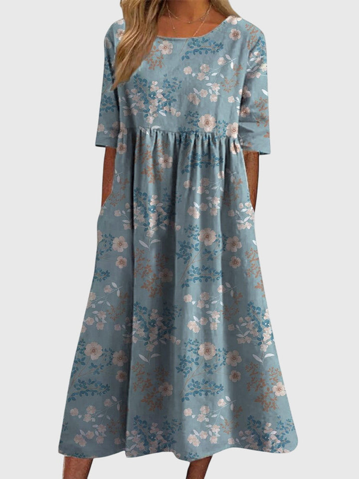 Mila | Damen Fließendes Elegantes Kleid