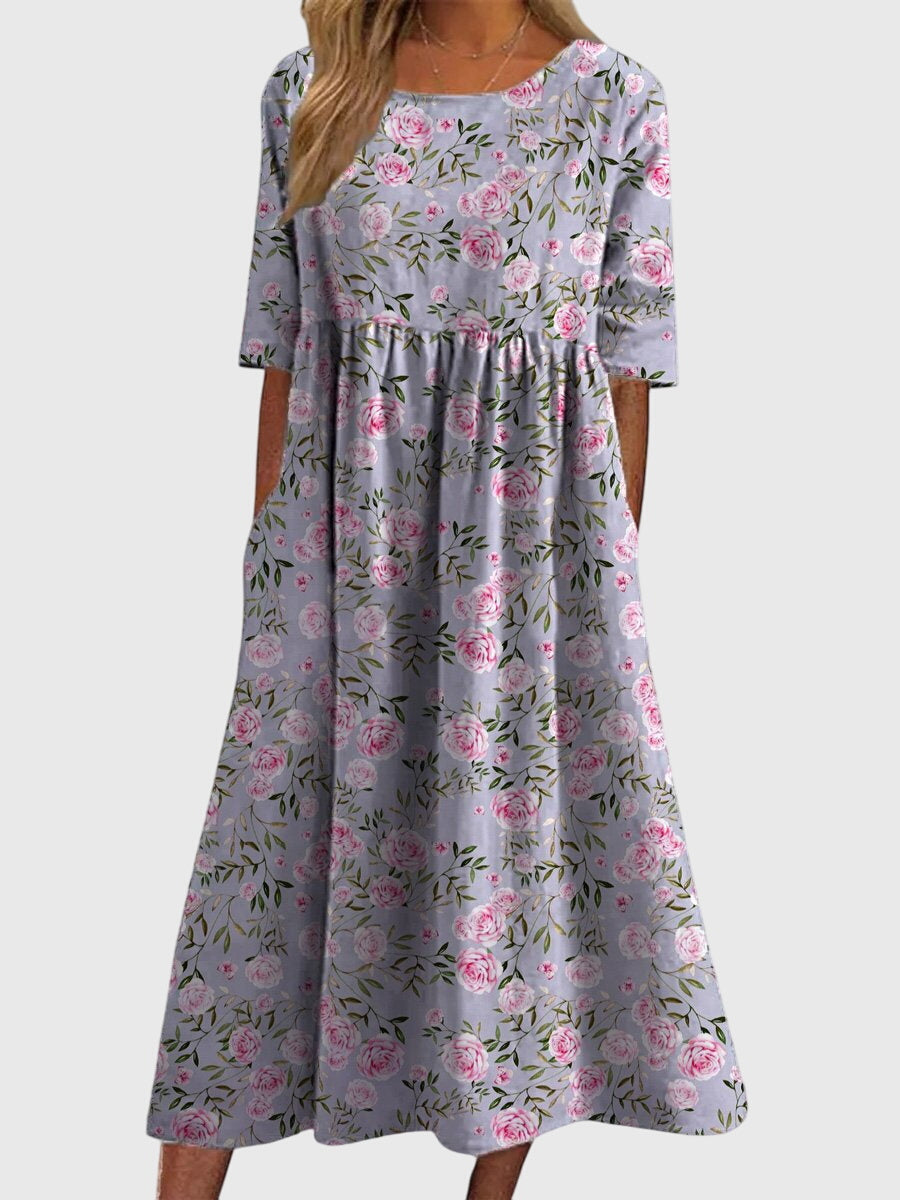 Mila | Damen Fließendes Elegantes Kleid