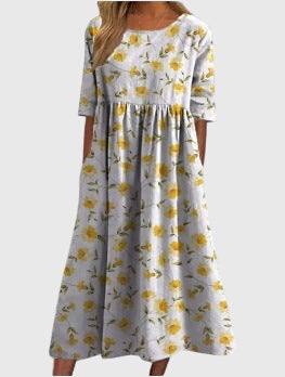Mila | Damen Fließendes Elegantes Kleid