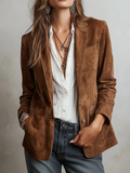 Mila | Damen Vintage-Jacke mit Kontrastnähten im Retro-Stil