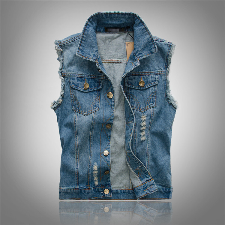 Milan | Herren Ärmellose Denim Weste