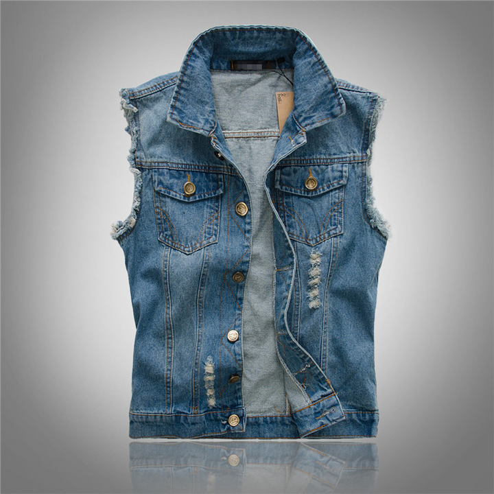 Milan | Herren Ärmellose Denim Weste
