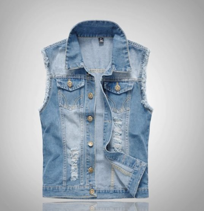 Milan | Herren Ärmellose Denim Weste