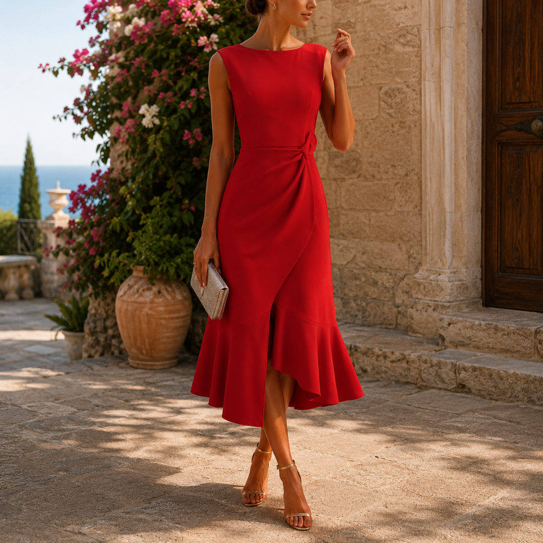 Mirela | Weites Midikleid für Hochzeiten
