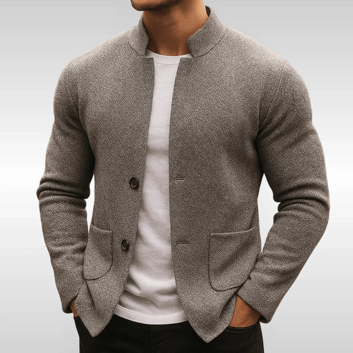 Moritz | Herren Gesteppte Stehkragenjacke Zweiknopf