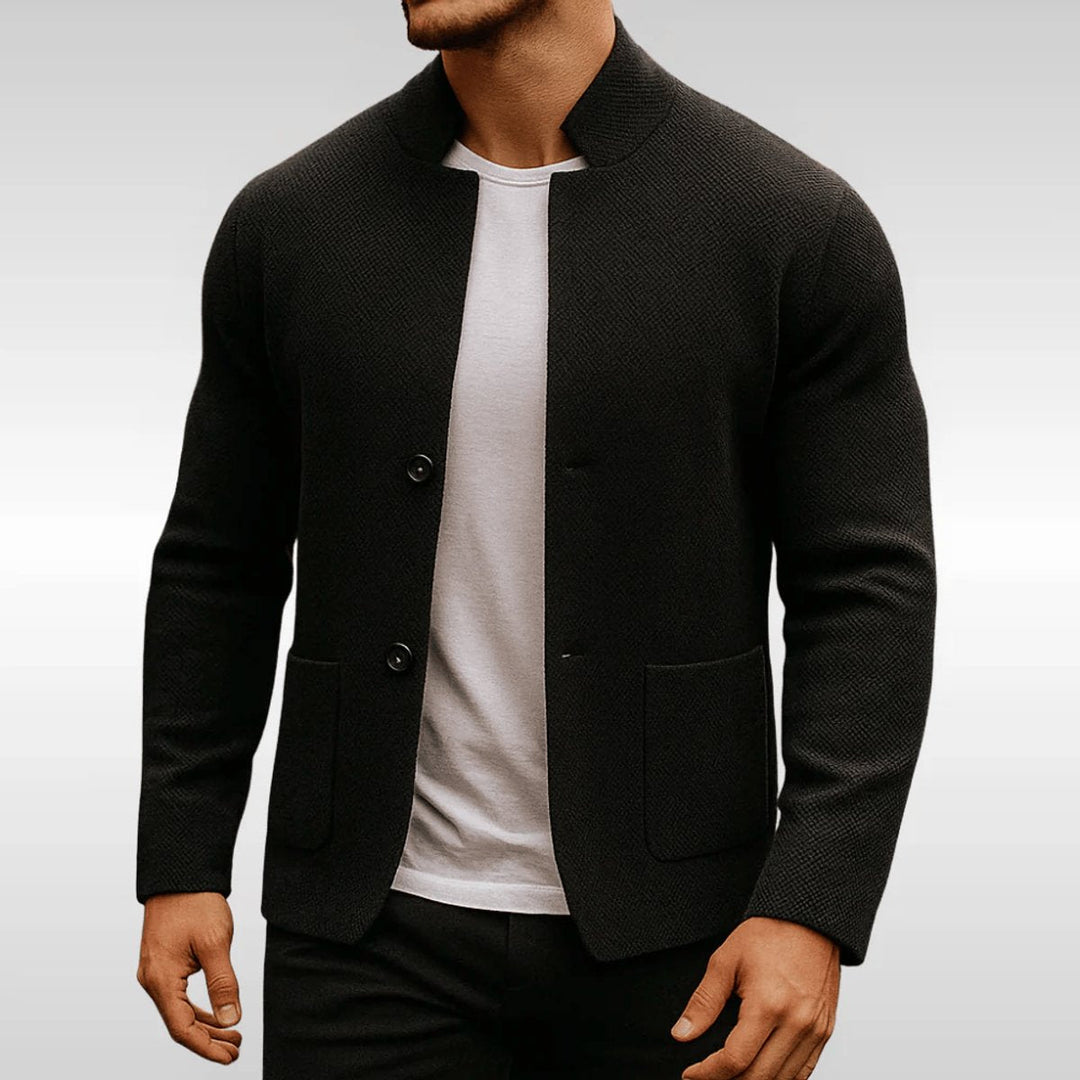 Moritz | Herren Gesteppte Stehkragenjacke Zweiknopf