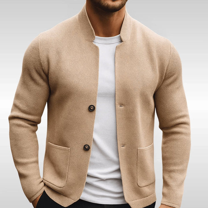Moritz | Herren Gesteppte Stehkragenjacke Zweiknopf