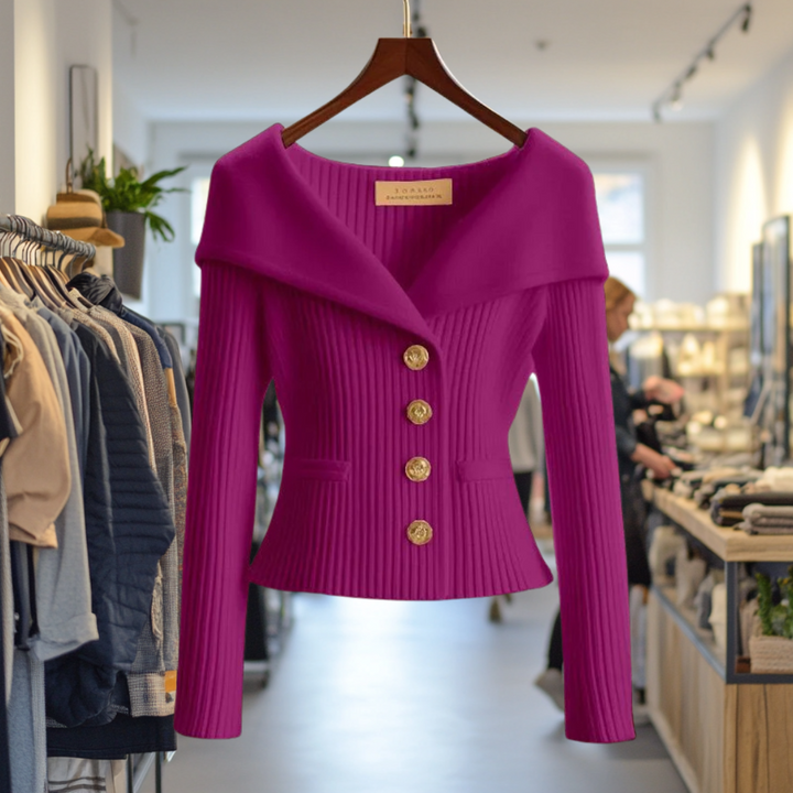 Nele | Feminine Wandelbare Strickjacke