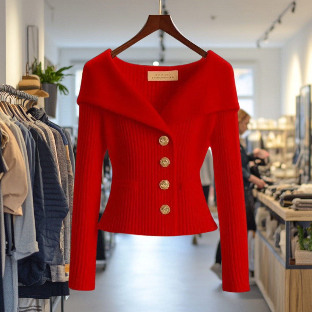 Nele | Feminine Wandelbare Strickjacke