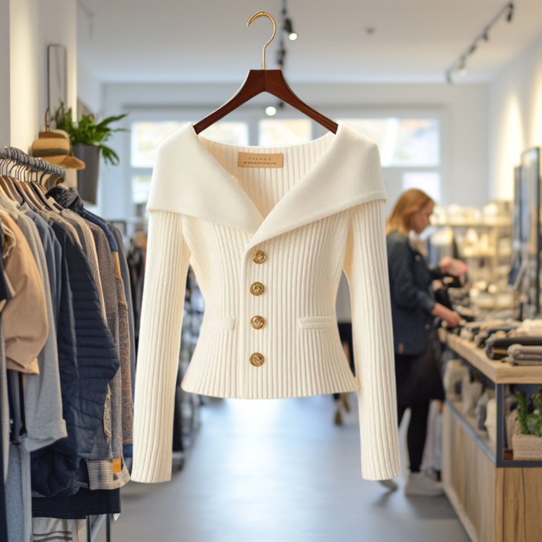 Nele | Feminine Wandelbare Strickjacke