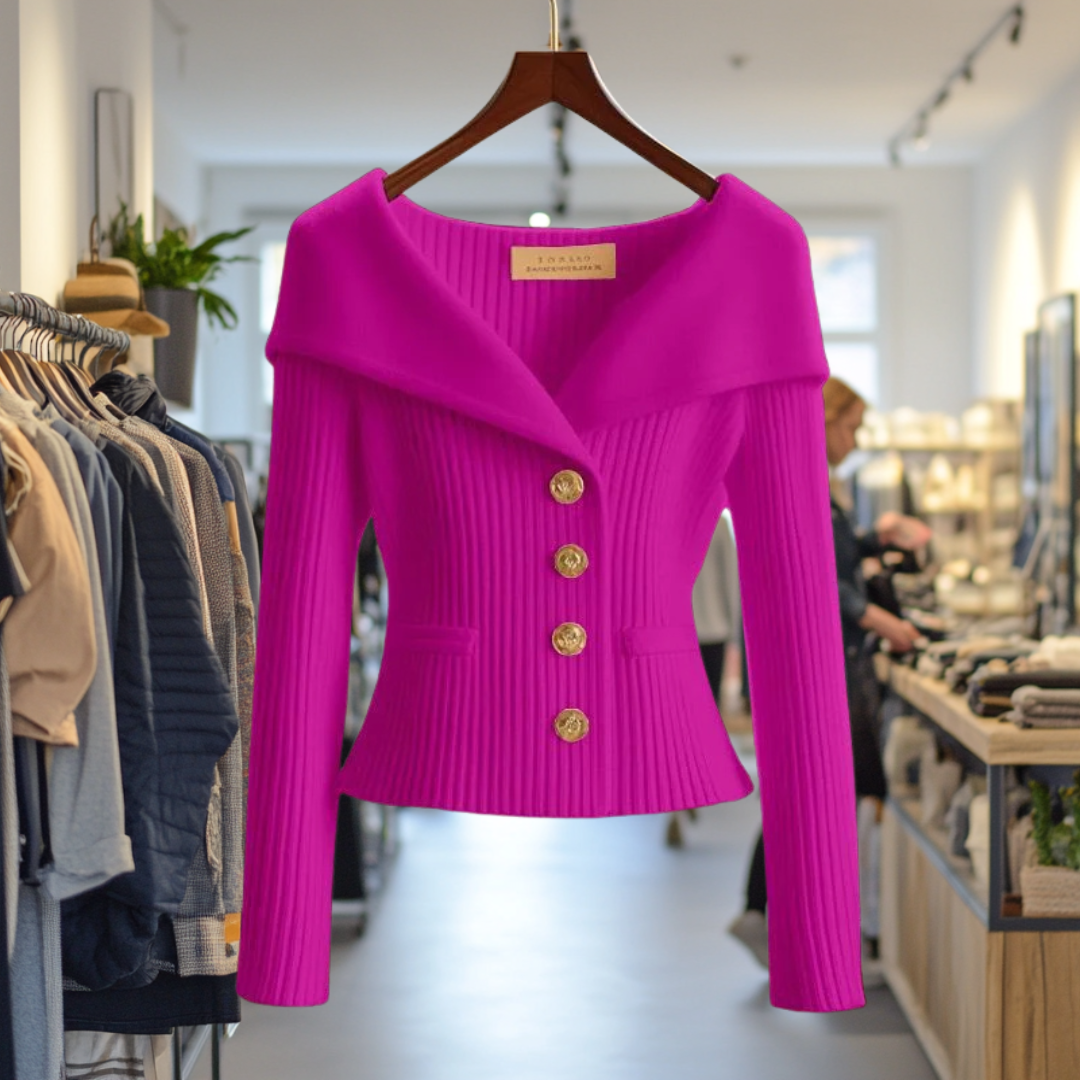 Nele | Feminine Wandelbare Strickjacke