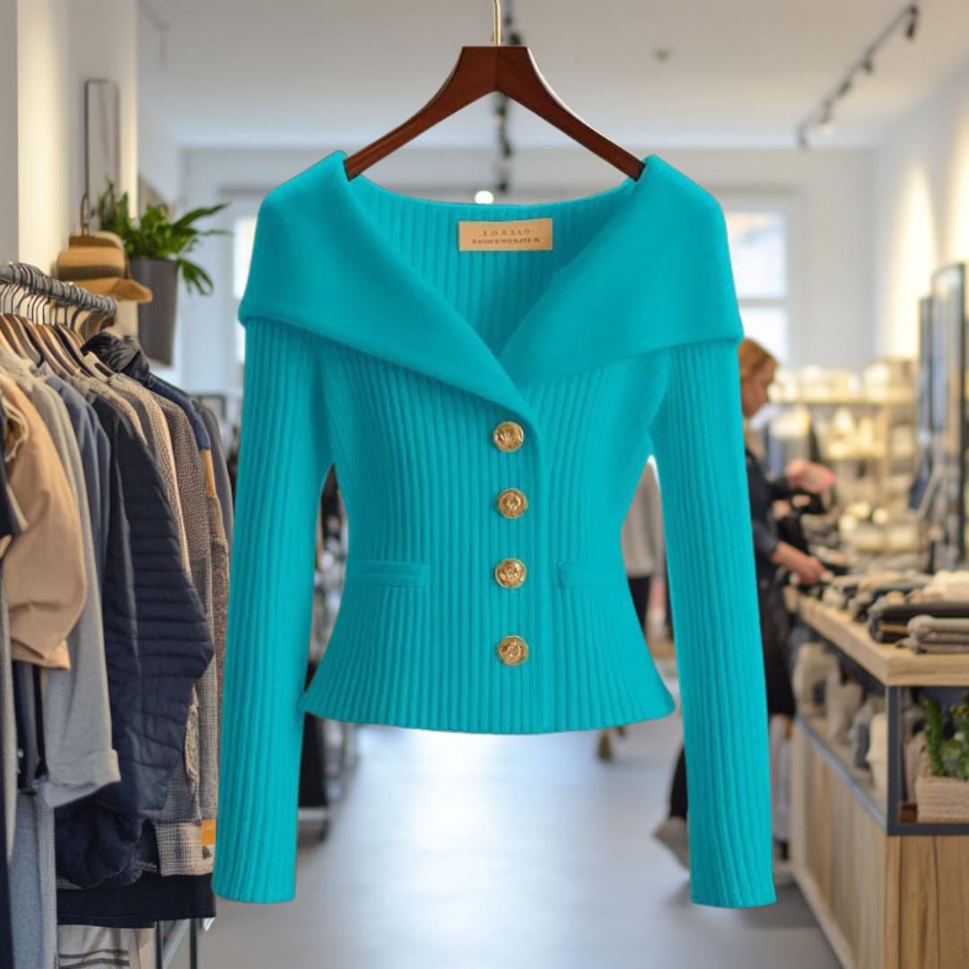 Nele | Feminine Wandelbare Strickjacke
