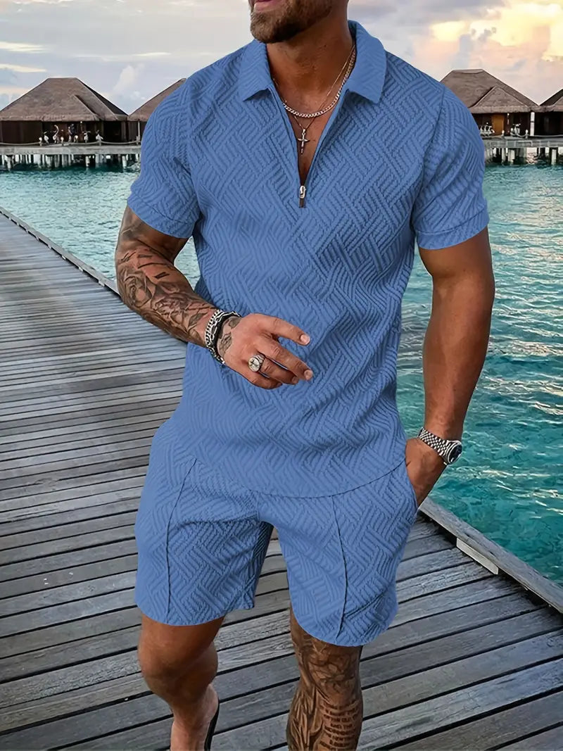 Nico | Herren Sommerliches Polo-Shorts-Set