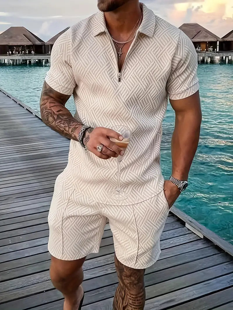 Nico | Herren Sommerliches Polo-Shorts-Set
