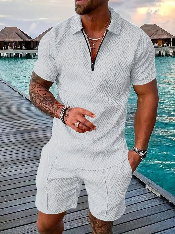 Nico | Herren Sommerliches Polo-Shorts-Set