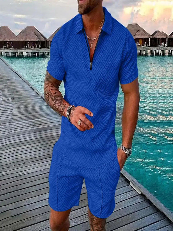 Nico | Herren Sommerliches Polo-Shorts-Set