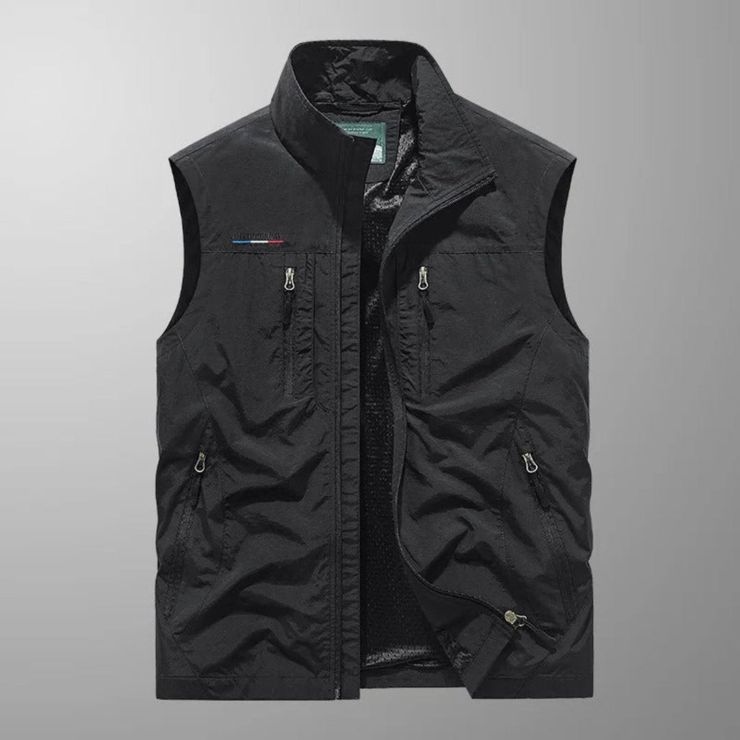 Niklas | Herren Ärmellose Cargo Gilet mit Reißverschluss