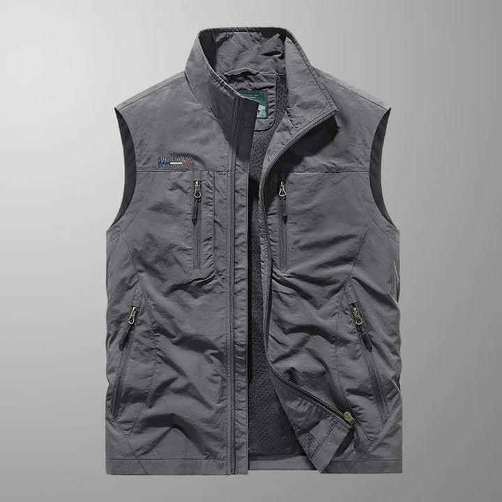 Niklas | Herren Ärmellose Cargo Gilet mit Reißverschluss