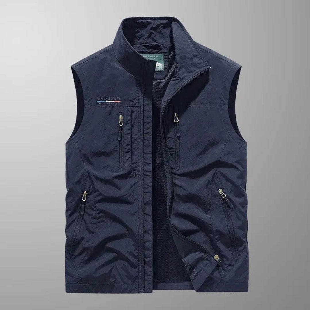 Niklas | Herren Ärmellose Cargo Gilet mit Reißverschluss