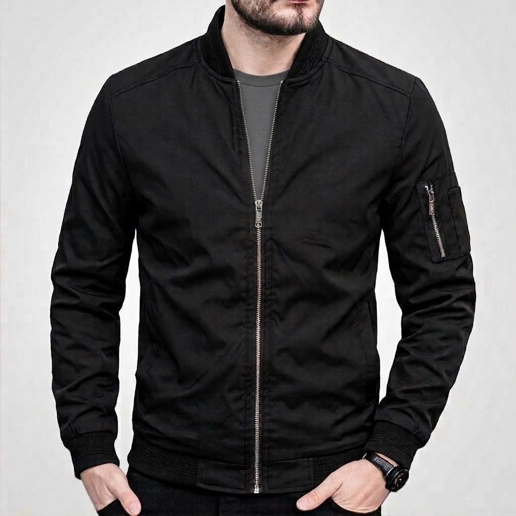 Niklas | Herren Klassische Bomber Übergangsjacke