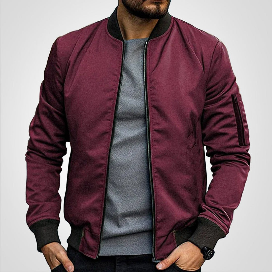 Niklas | Herren Klassische Bomber Übergangsjacke
