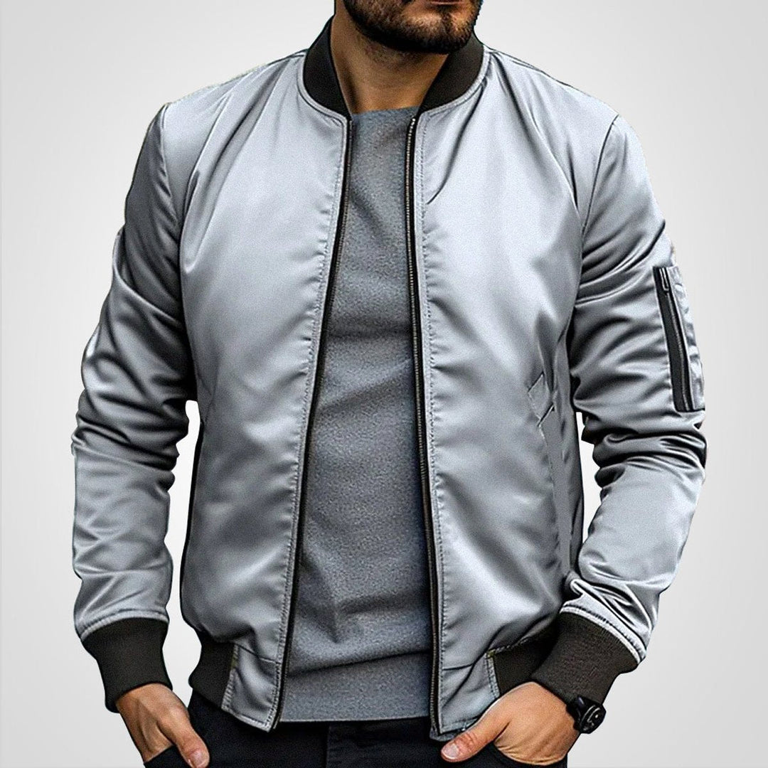 Niklas | Herren Klassische Bomber Übergangsjacke