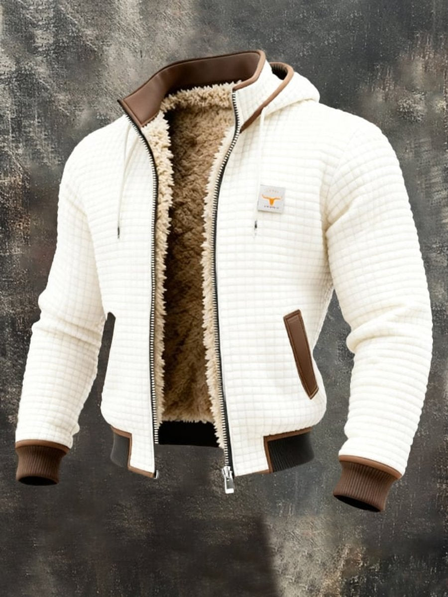 Niklas | Herren Steppjacke Fleecefutter Kapuze