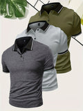 Noah | Herren Kurzarm Poloshirt Dreier-Set