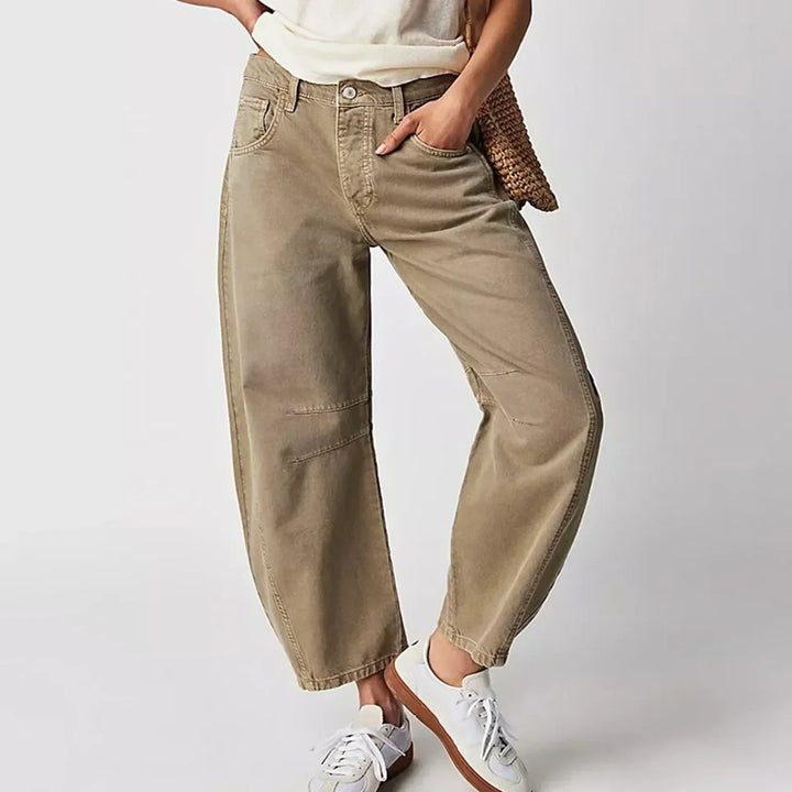 Nora | Damen Barrel-Leg High-Waist Jeans